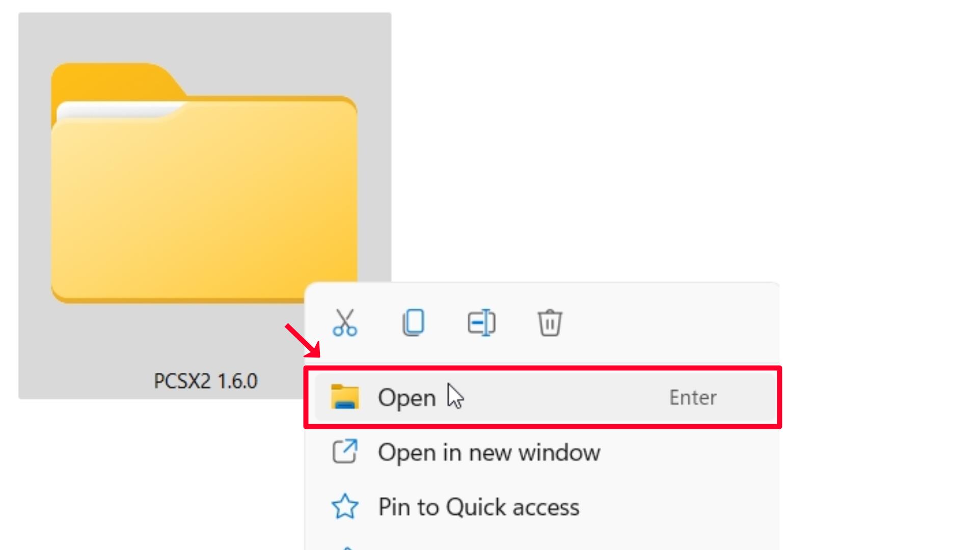 Step 6 Open PCSX2 1.6.0 folder.
