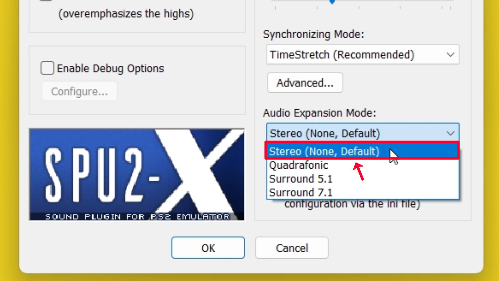 Step 70 Audio Expansion Mode Stereo None Default.