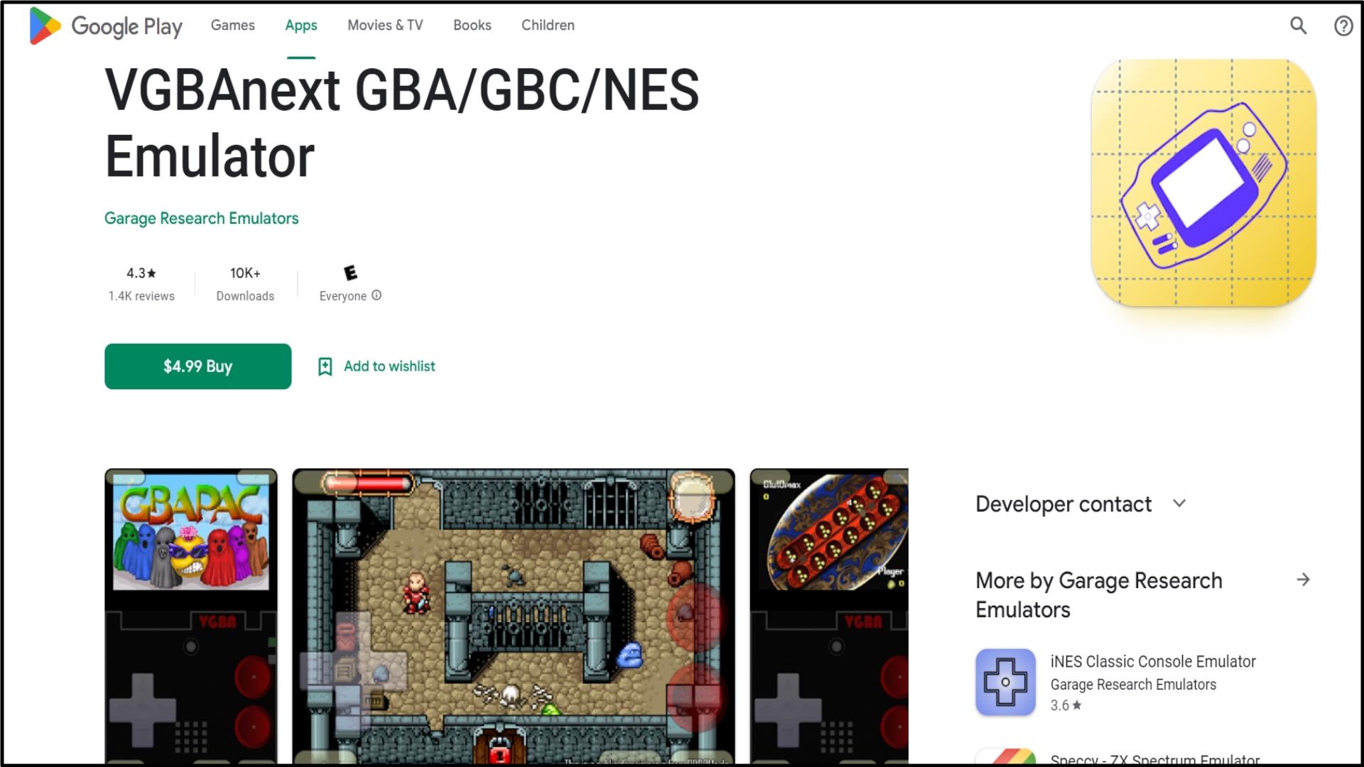 5 VGBAnext GBA GBC NES Emulator