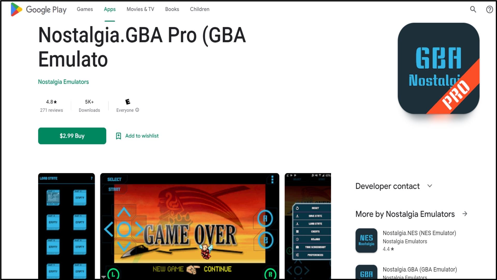 8 Nostalgia.GBA Pro GBA Emulator