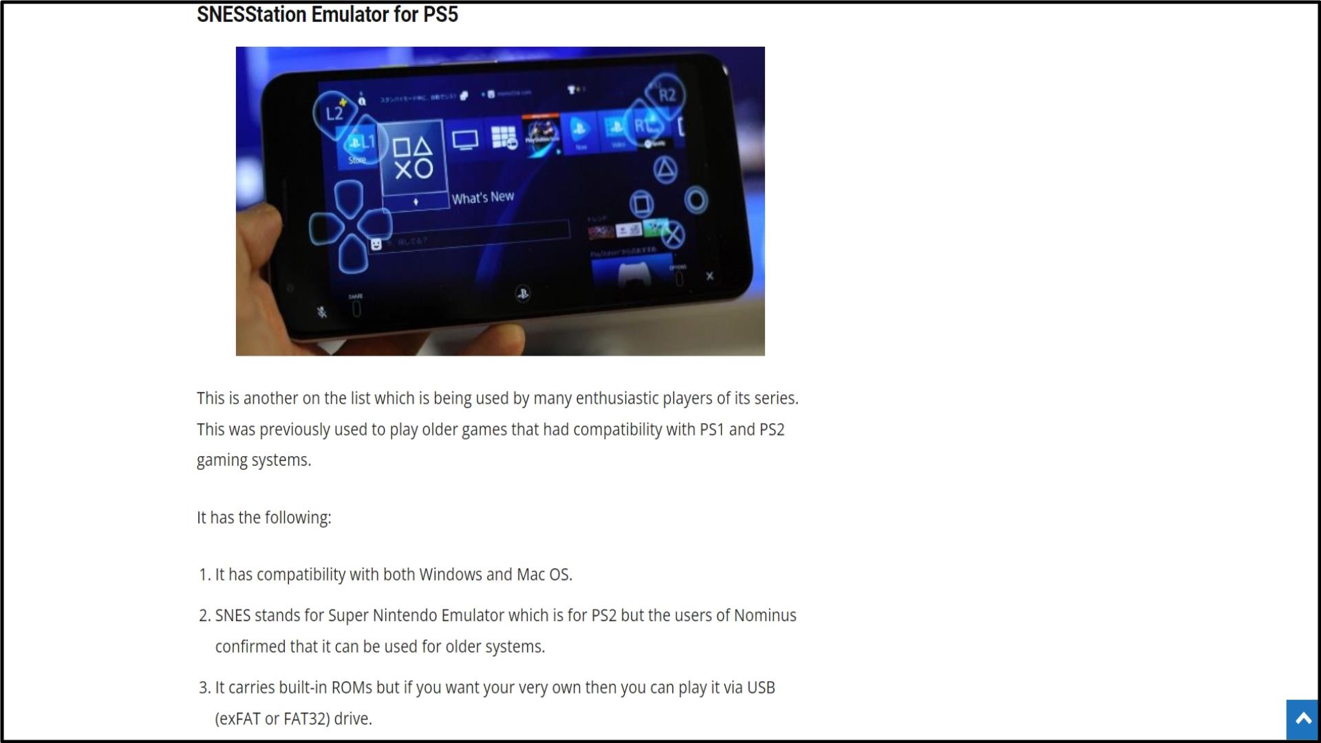 4 SNESStation Emulator for PS5