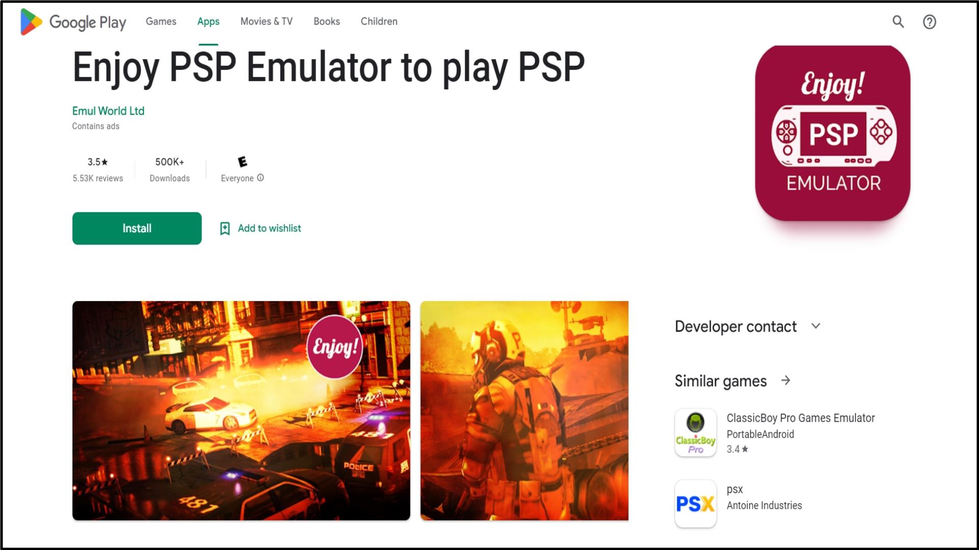 5 Enjoy PSP Emulator to play PSP games