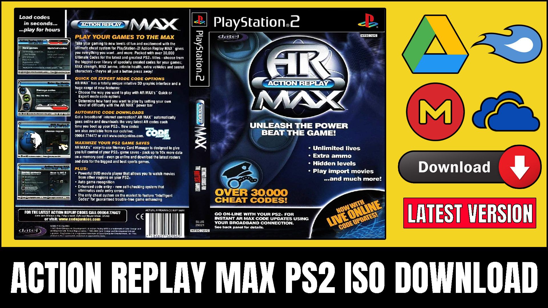 Action Replay Max PS2 ISO Download