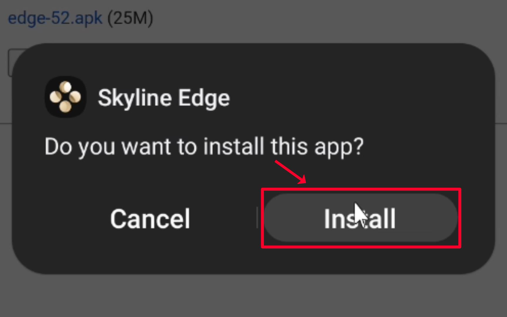 How To Install Skyline Edge Emulator on Android Step 1