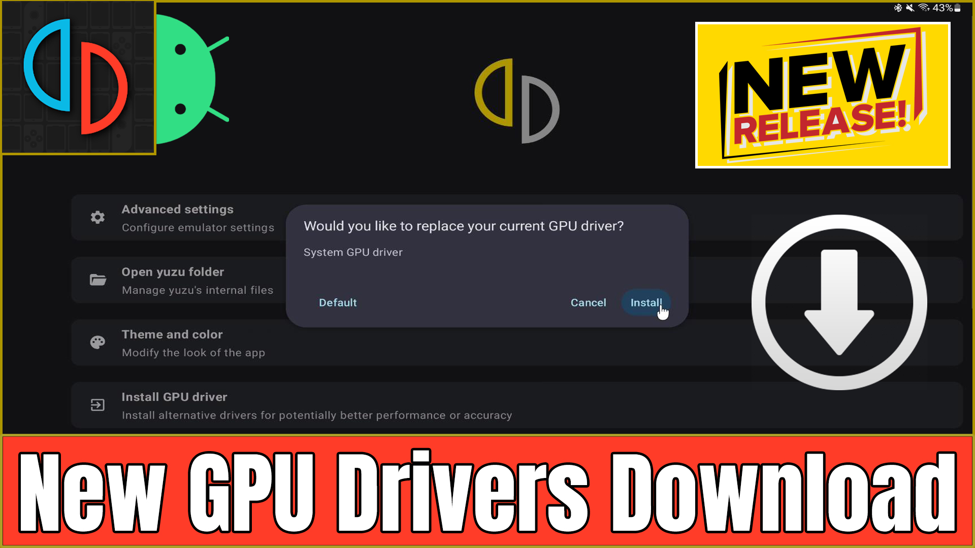 Yuzu New GPU Drivers Android